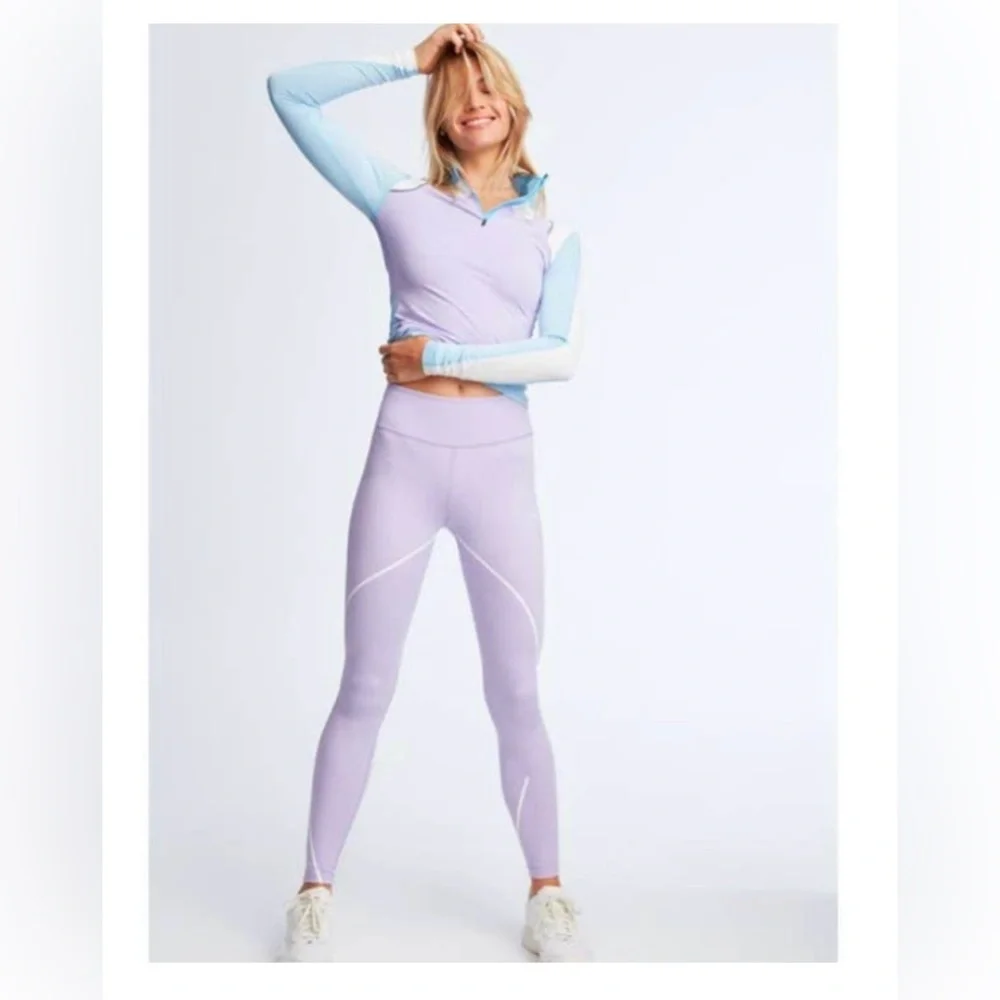 7 Days Active x Bandier Collab Lavender Legging- Size XS